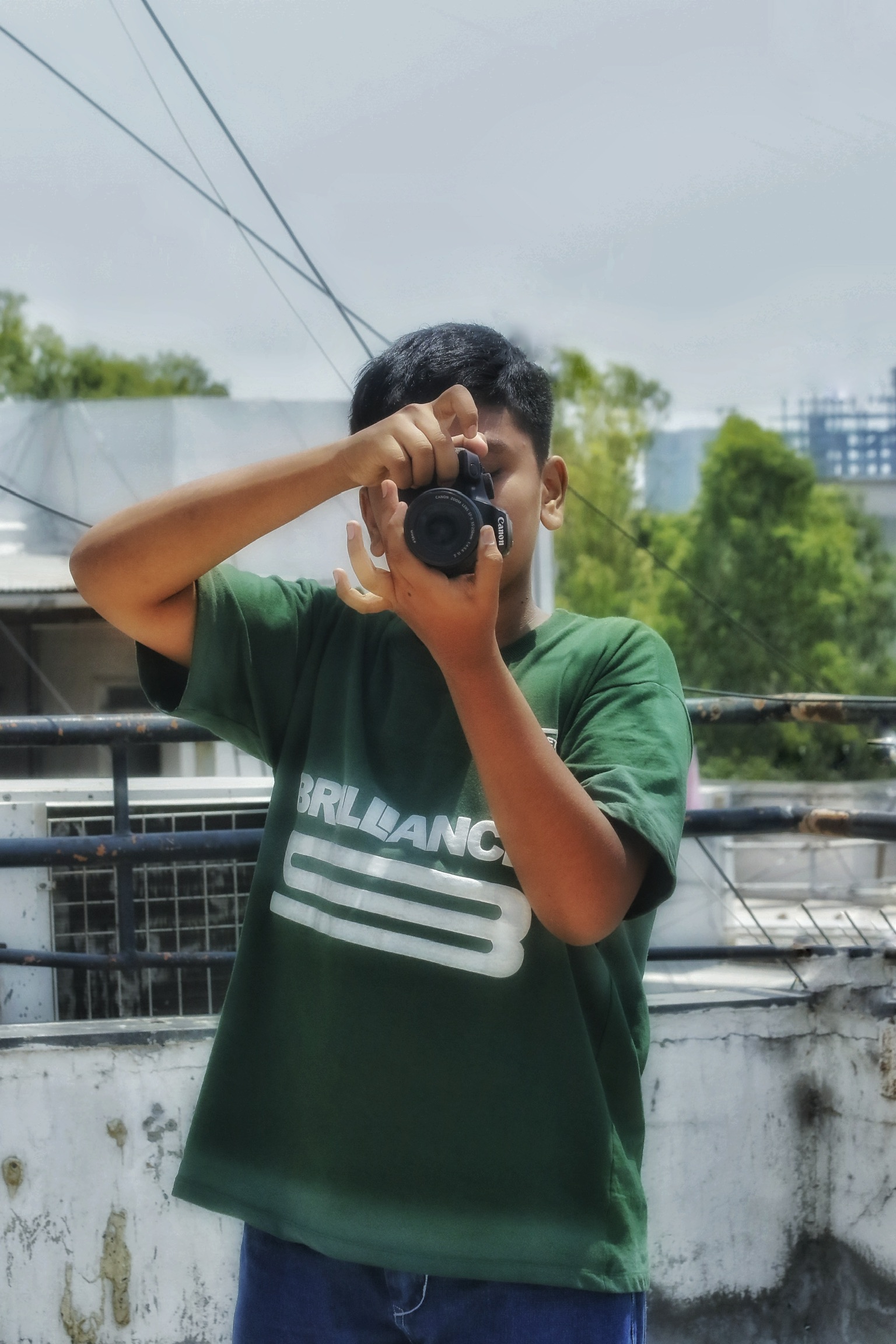 Founder of Crafted Pixels shooting on a Canon camera